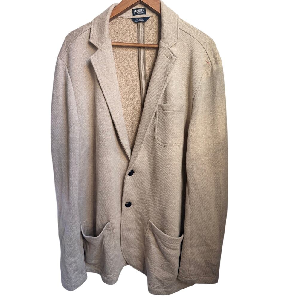 Faherty the inlet blazer oatmeal size xxl
